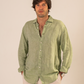 Camisa lino verde