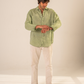 Camisa lino verde