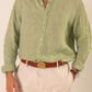 Camisa lino verde