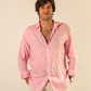 Camisa lino rosa