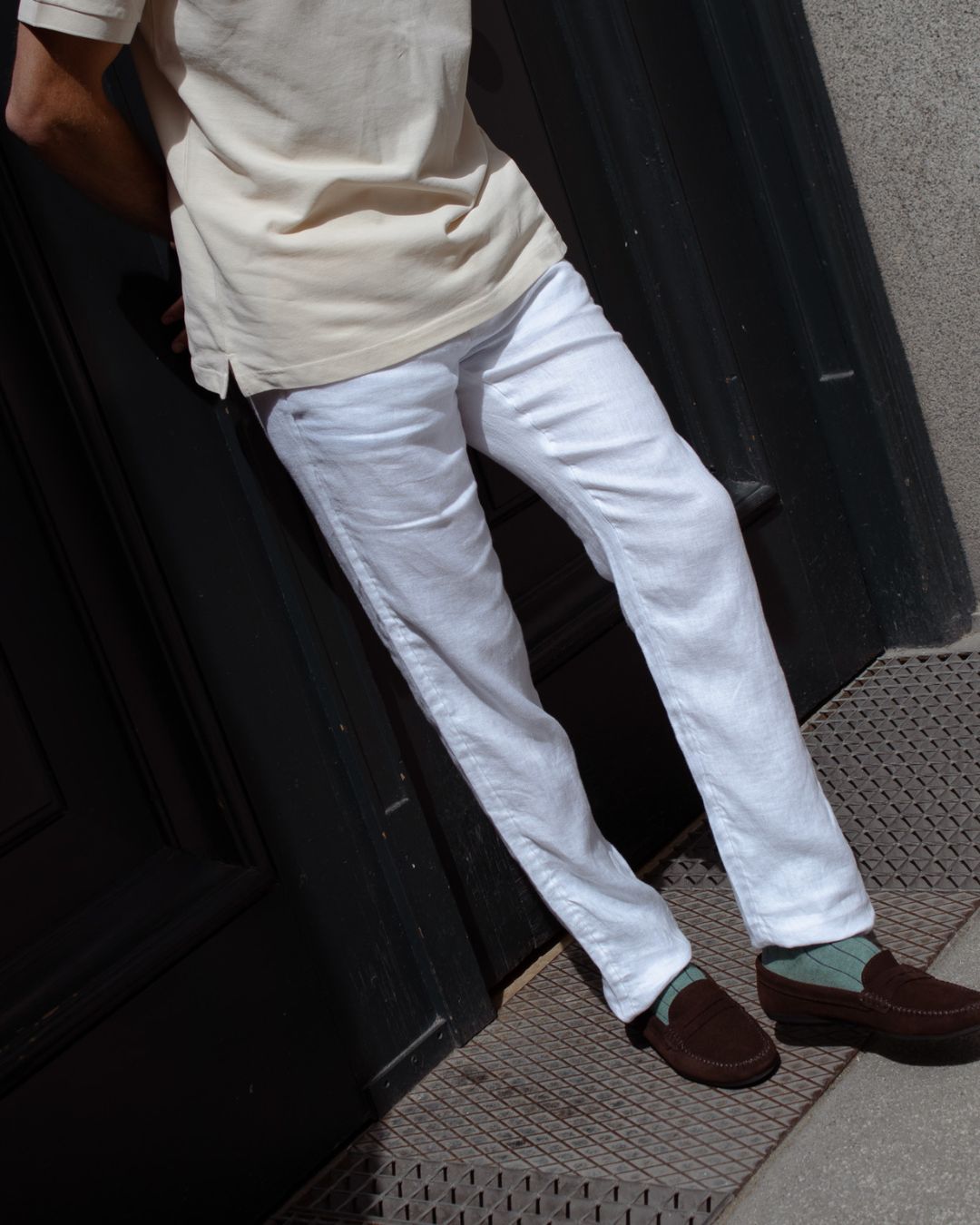 Pantalón Lino Blanco