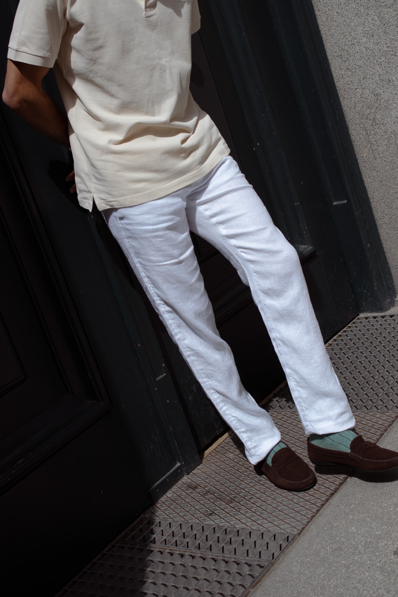 Pantalón Lino Blanco